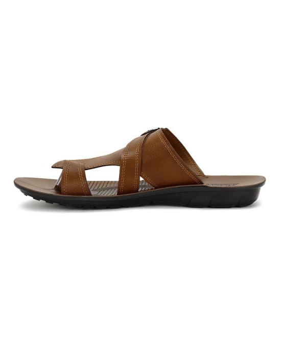 Paragon Tan Mens Leather Slipper - None