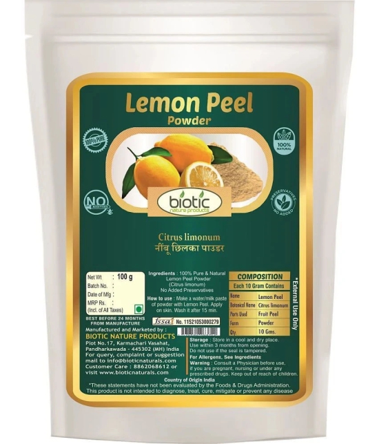 Biotic Rose Petal, Lemon Peel and Orange Peel Powder (100g each) 300 gm