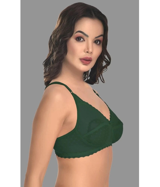 Madam - Green Mesh Non Padded Womens Everyday Bra ( Pack of 1 ) - None