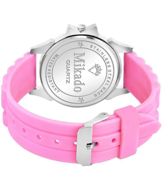 Mikado - Pink Silicon Analog Womens Watch