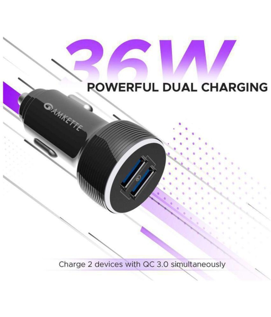 Amkette Car Mobile Charger 875BK Black