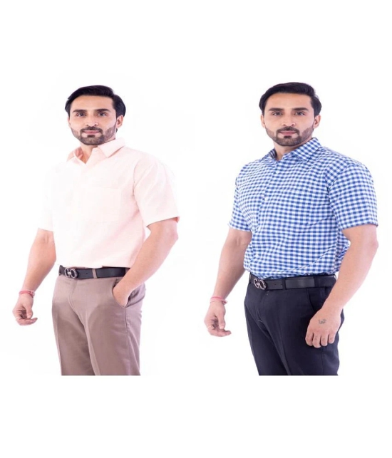 DESHBANDHU DBK - Multicolor Cotton Regular Fit Mens Casual Shirt (Pack of 2 ) - None