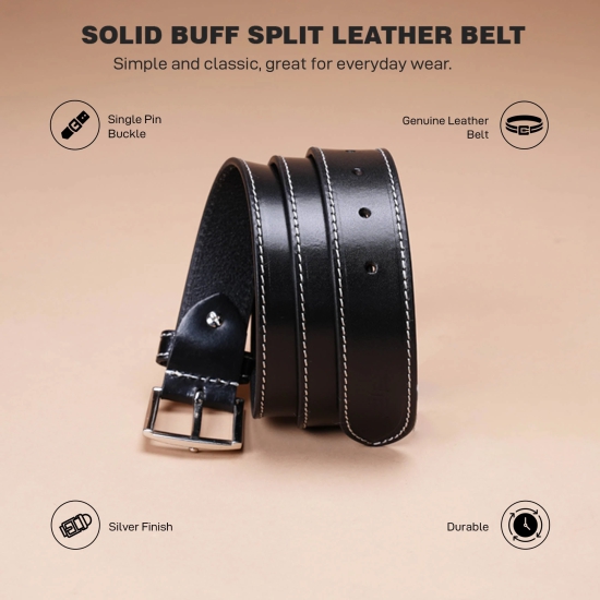 Red Tape Leather Belt For Men | Solid Leather Belt | Classic And Durable