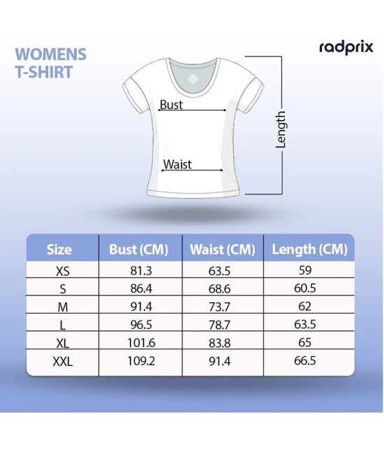 Radprix Green Cotton Blend Regular Fit Womens T-Shirt ( Pack of 1 ) - None