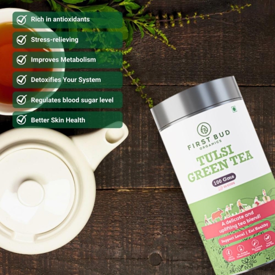 Tulsi Green Tea-100gm | 50 Cups