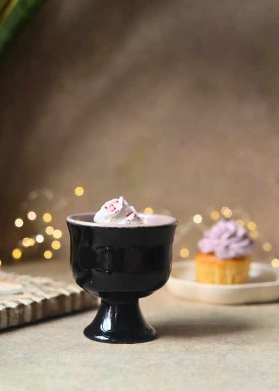 Black Ice Cream Goblet-Set of two