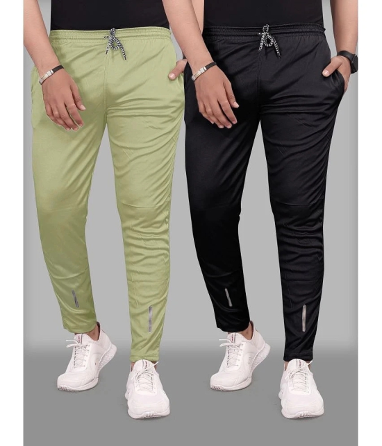 Gazal Fashions - Multicolor Polyester Mens Trackpants ( Pack of 2 ) - None