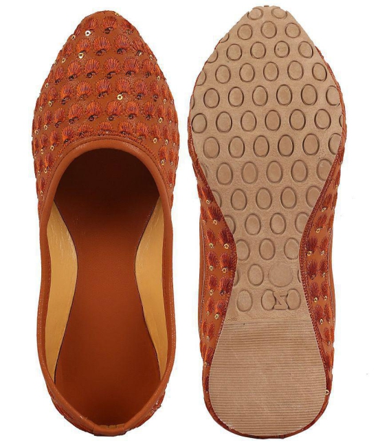 Anjaneya Creations Tan Ethnic Footwear - None