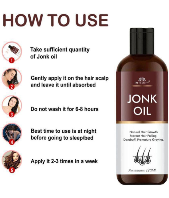 Intimify Jonk Hair Oil, hair growth oil, hair massage oil, new jonk oil, hair regrowth oil, hair growth vitalizer, 120 ml