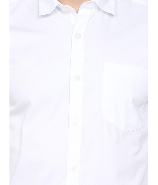 Life Roads - White Cotton Slim Fit Men's Casual Shirt ( Pack of 1 ) - None