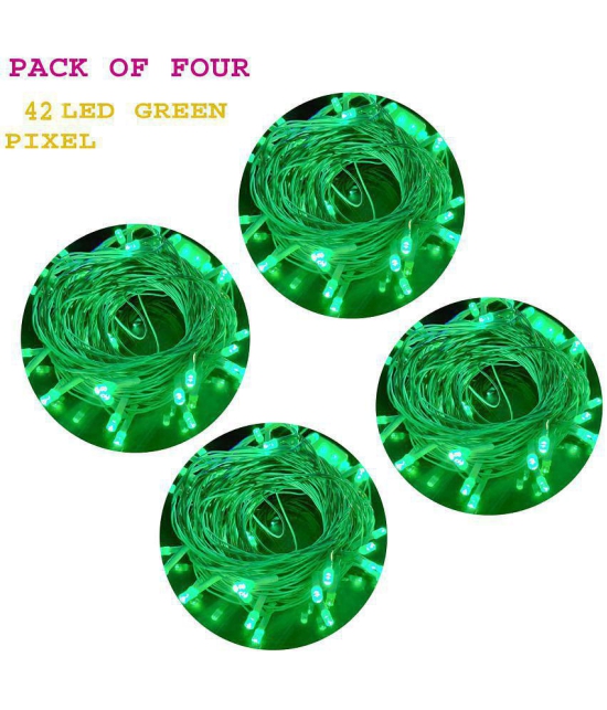 MIRADH - Green 10Mtr String Light ( Pack of 4 ) - Green