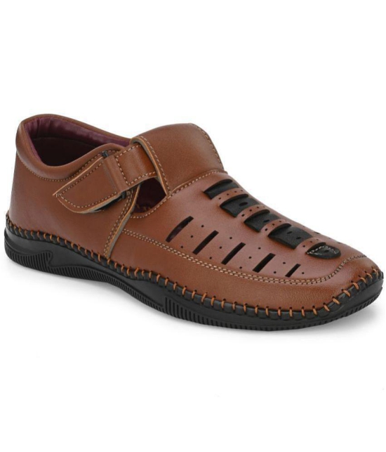 Leeport - Rust Mens Sandals - None