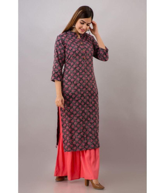 MAUKA - Pink Straight Rayon Women's Stitched Salwar Suit ( Pack of 1 ) - None