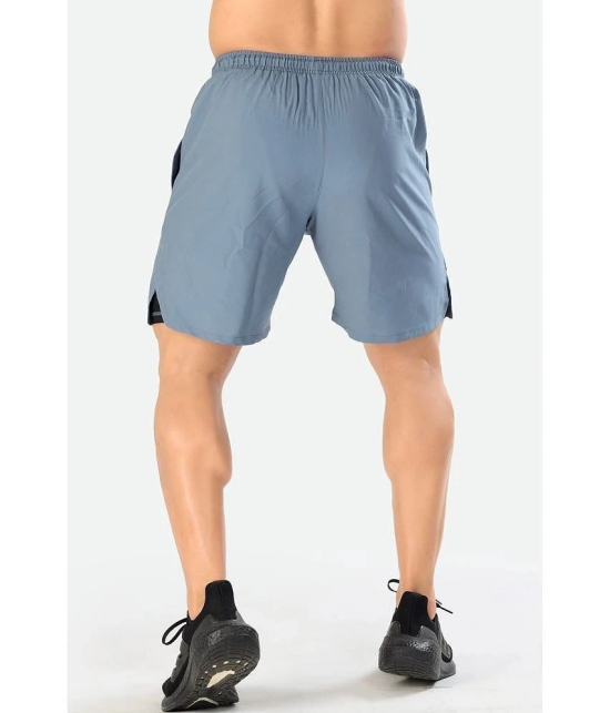 Fuaark - Light Blue Polyester Mens Gym Shorts ( Pack of 1 ) - None