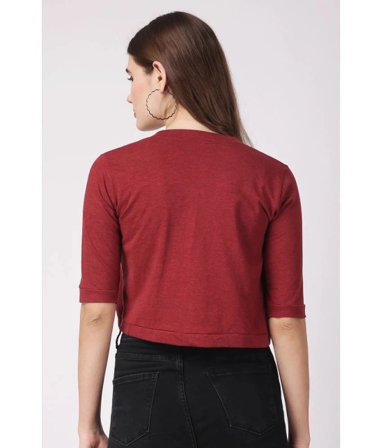 Affair Cotton Womens Shrugs - Maroon ( Single ) - None