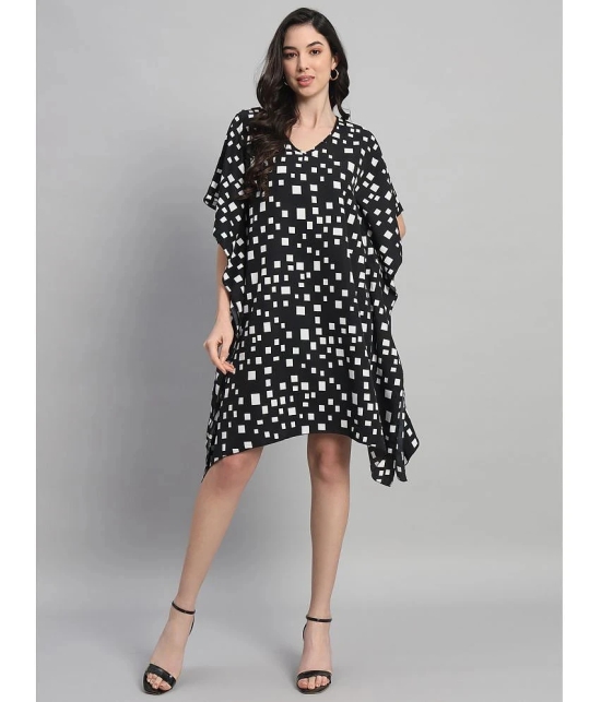 Curvydrobe Crepe Black Beach Dresses - - None