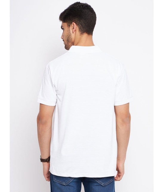 MXN - White Cotton Regular Fit Mens Polo T Shirt ( Pack of 1 ) - None