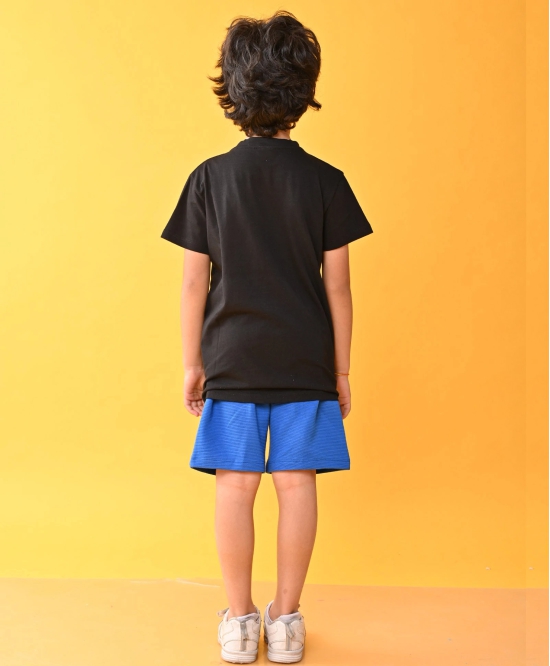 NEWYORK BLACK ROYAL STRIPED SHORTS SET -BLACK/BLUE-8-9 YEARS / 2N / GREY