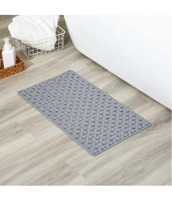 mahek accessories Anti-skid Plastic Bath Mat 50x80 cm ( Pack of 1 ) - Assorted - Assorted