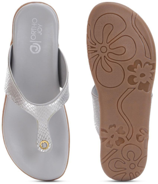 ORTHO JOY - Gray Women's Flats - None