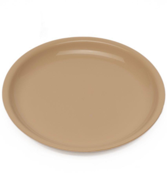 HOMETALES 8 Pcs Plastic Beige Full Plate - Beige