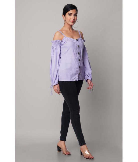 GOD BLESS - Purple Rayon Women's Empire Top ( Pack of 1 ) - None