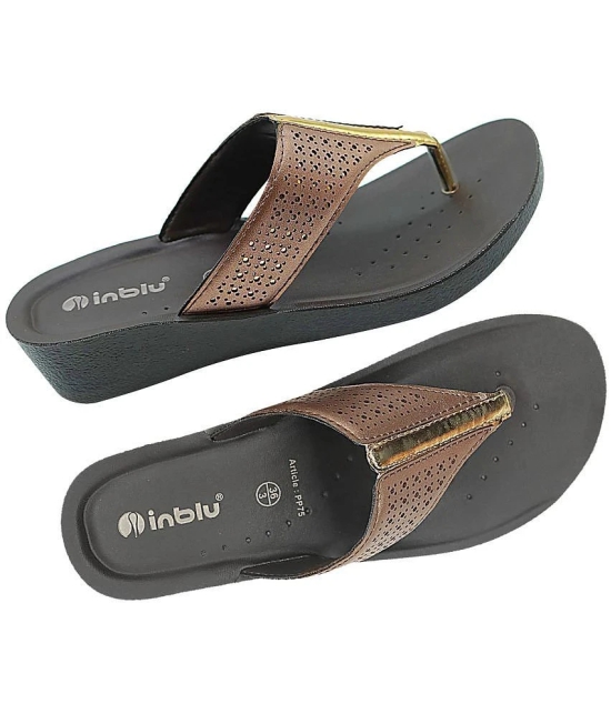 Inblu Brown Womens Flats - None