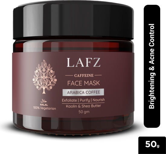 LAFZ Caffeine Face Mask For Glowing Skin | Removes Dirt, Blackheads & Whiteheads | Cleanses Pores & Controls Excess Oil | For all skin types, 50 g