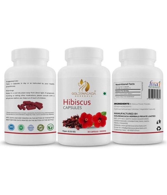 GOLDENACACIA HERRBALS Hibiscus 30 Capsule 1 no.s