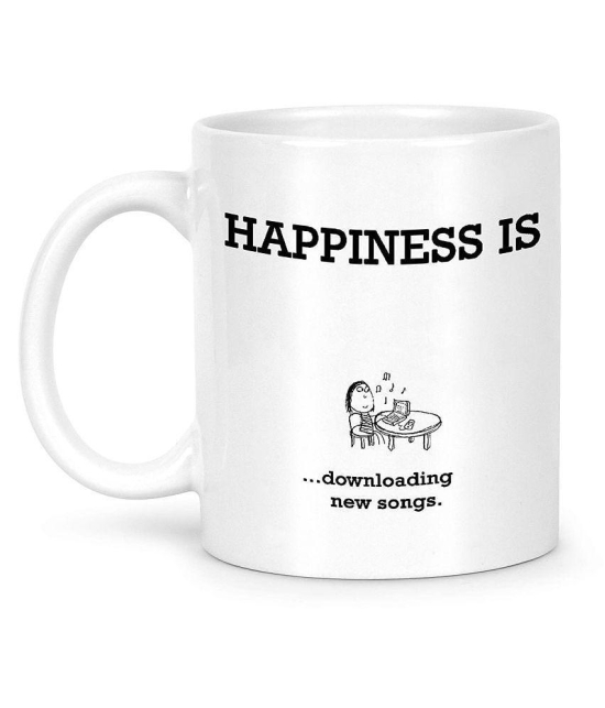 Idream Quote Printed Ceramic Coffee Mug 1 Pcs 330 mL - White