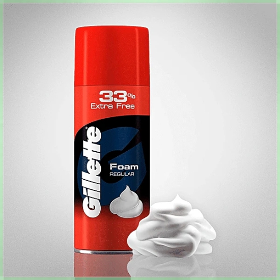 Gillette Foam Shave - Regular, 418 Gm