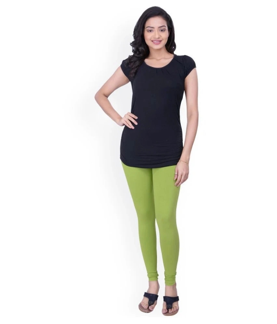 TCG Combo of 3 Leggings Rama Green, Orangs & White_GL301 - M