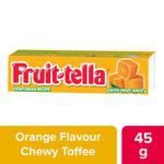 Fruit-Tella Chewy Toffee Stick - Orange Flavour, 45 G