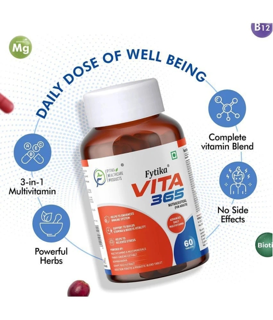 Fytika Vita 365, 3 in 1 Multivitamin- 3x60 Tabs (Pack of 3)