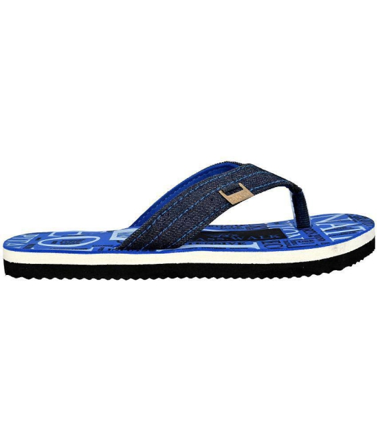 GRASS WALK Blue Men's Thong Flip Flop - None