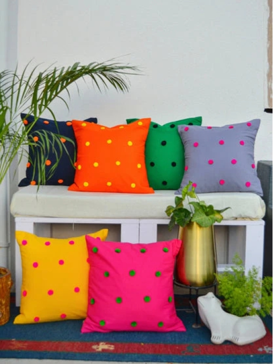 Pompom Cushion Covers