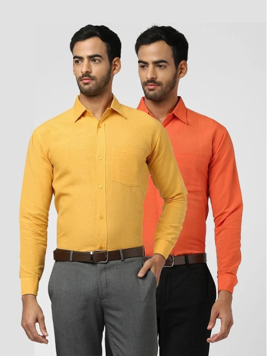 DESHBANDHU DBK - Multicolor Cotton Regular Fit Mens Casual Shirt ( Pack of 2 ) - None