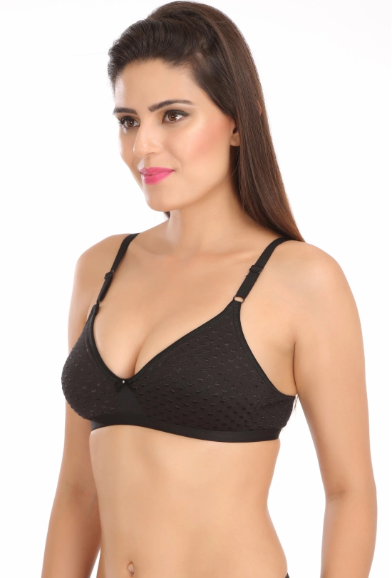 Twinkle White Full Cup Everyday T-Shirt Bra-38 / B / Black