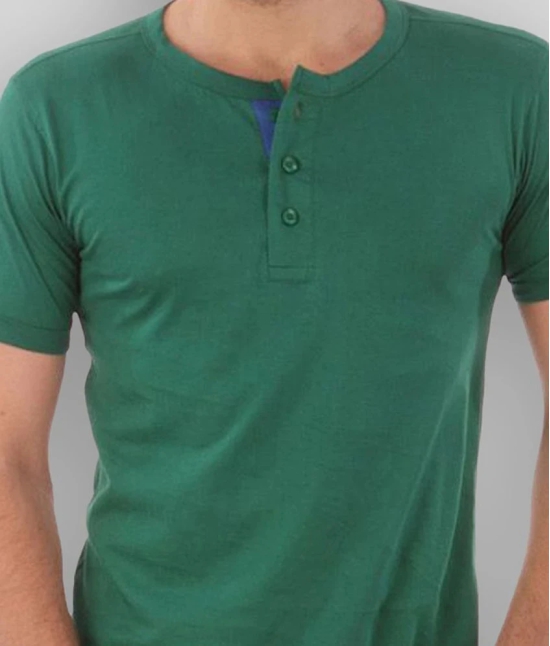 Campus Sutra - Green Cotton Regular Fit Mens T-Shirt ( Pack of 1 ) - S