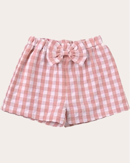 Baby Girls Casual Top Shorts-3 - 4 Years / Pink