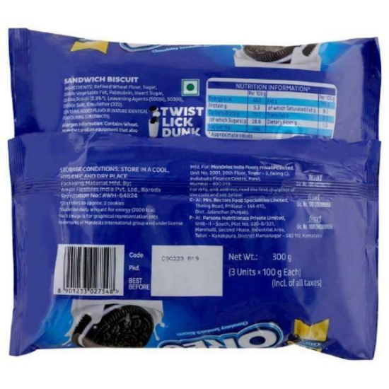 Cadbury Oreo Original Vanilla Creme Biscuits 300 Gms