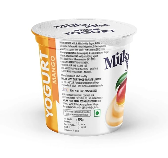 Milky Mist Yogurt Mango - 100 Grams