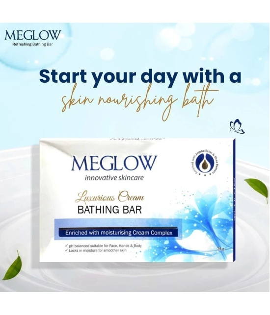 Meglow Beauty Bathing Bar for All Skin Type ( Pack of 5 )