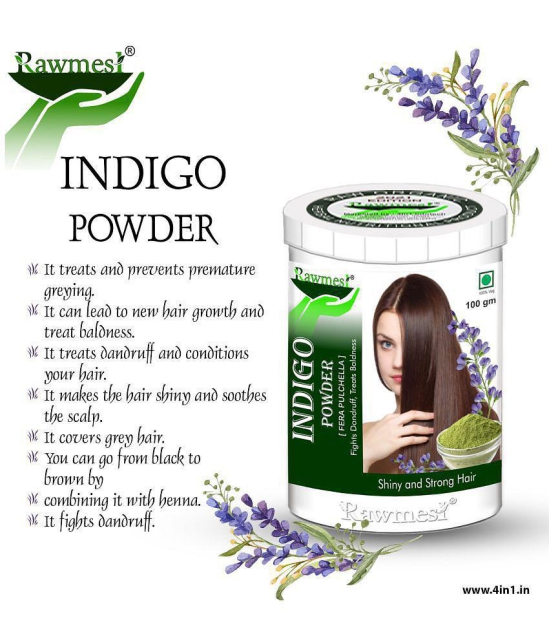 rawmest Natural Indigo Powder Hair Scalp Treatment 400 g Pack of 4