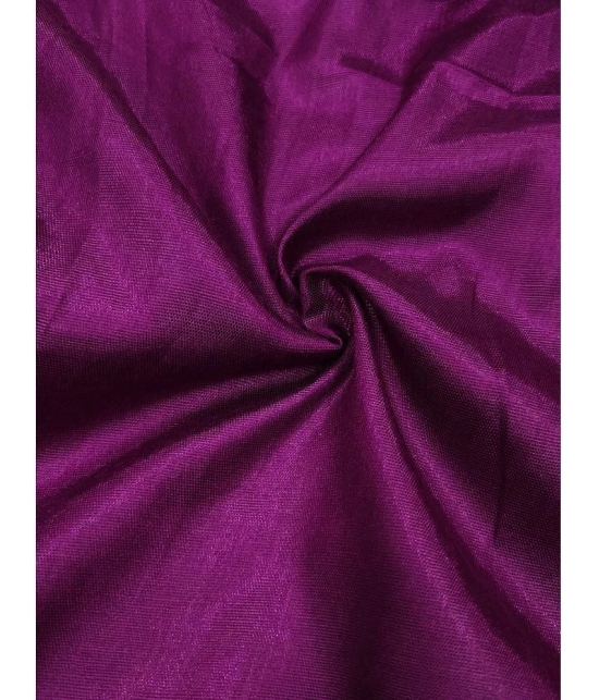 Gazal Fashions Unstitched Organza Embroidered Dress Material - Purple ( Pack of 1 ) - Purple