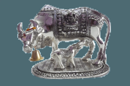 Cow and Calf Big-Silver