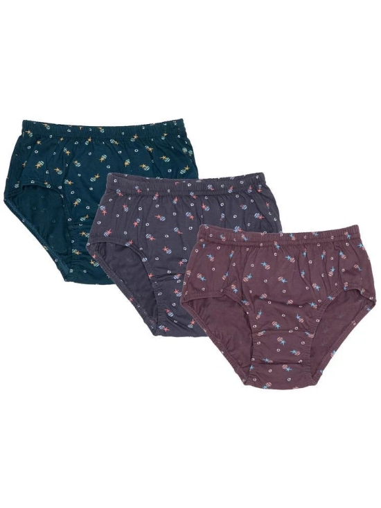 Bodycare Pack of 3 Cotton Blend Panties For Girls ( Multicolor ) - None