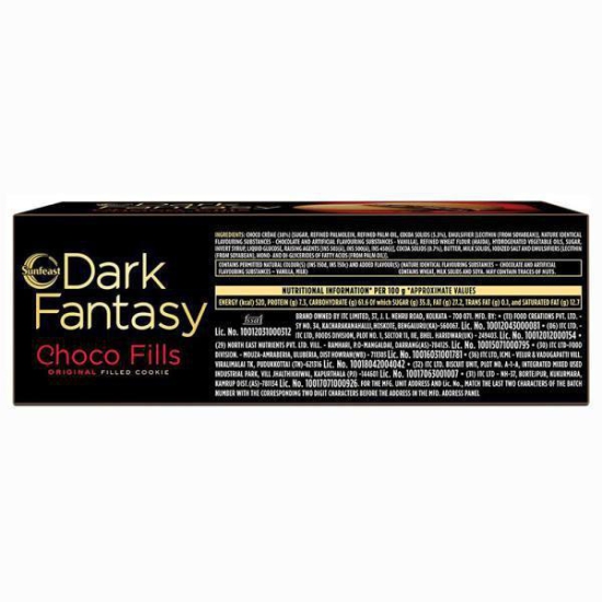 Sunfeast Dark Fantasy Choco Fills Cookies 75 Gms