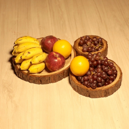 Wooden Platter | Set of 3-