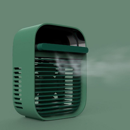 Desktop Air Conditioner Fan Water Spray Fan-Green